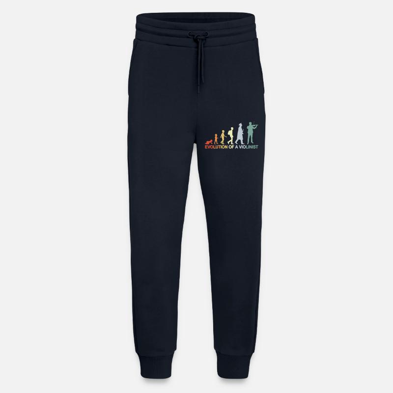 Évolution d’un violoniste - Pantalon de jogging bio décontracté fabriqué en UE - DARK NAVY