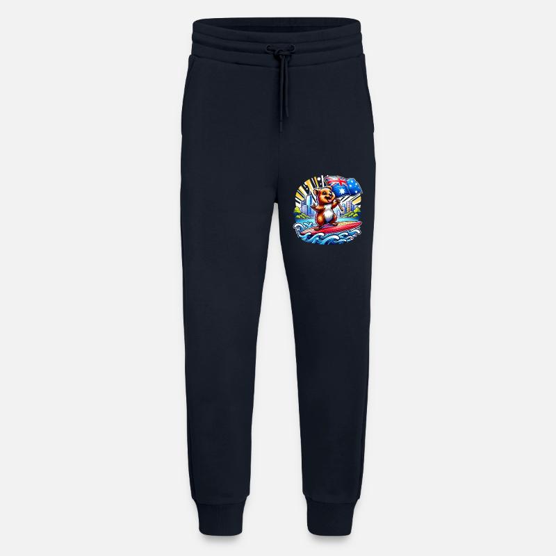 Quokka Australien Surfing Design - Jogginghose - made by SPREAD - DARK NAVY