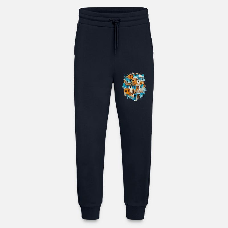 Bunte Bergdorf-Gemeinschaft - Jogginghose - made by SPREAD - DARK NAVY