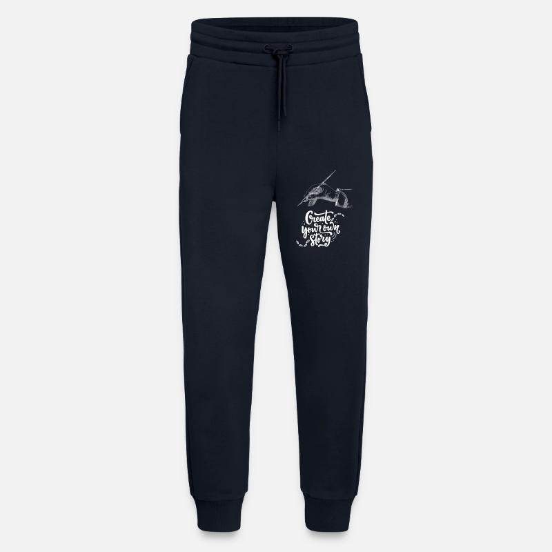Handillustration mit inspirierender Botschaft - Jogginghose - made by SPREAD - DARK NAVY