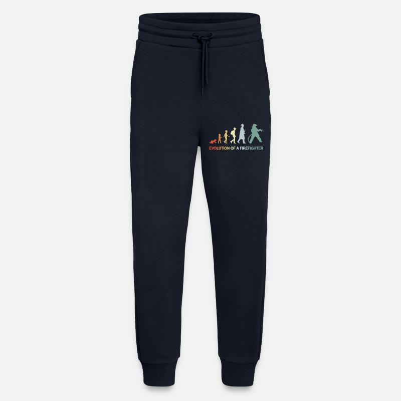 Évolution des pompiers - Pantalon de jogging bio décontracté fabriqué en UE - DARK NAVY