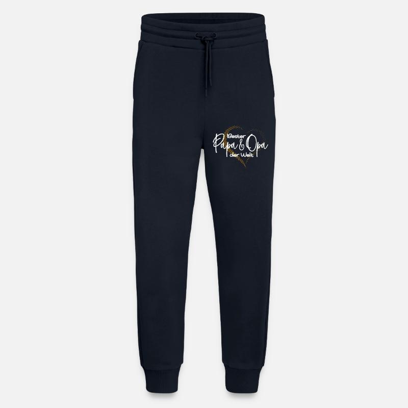 Bester Papa und Opa Geburtstagsgeschenk Vatertag - Jogginghose - made by SPREAD - DARK NAVY