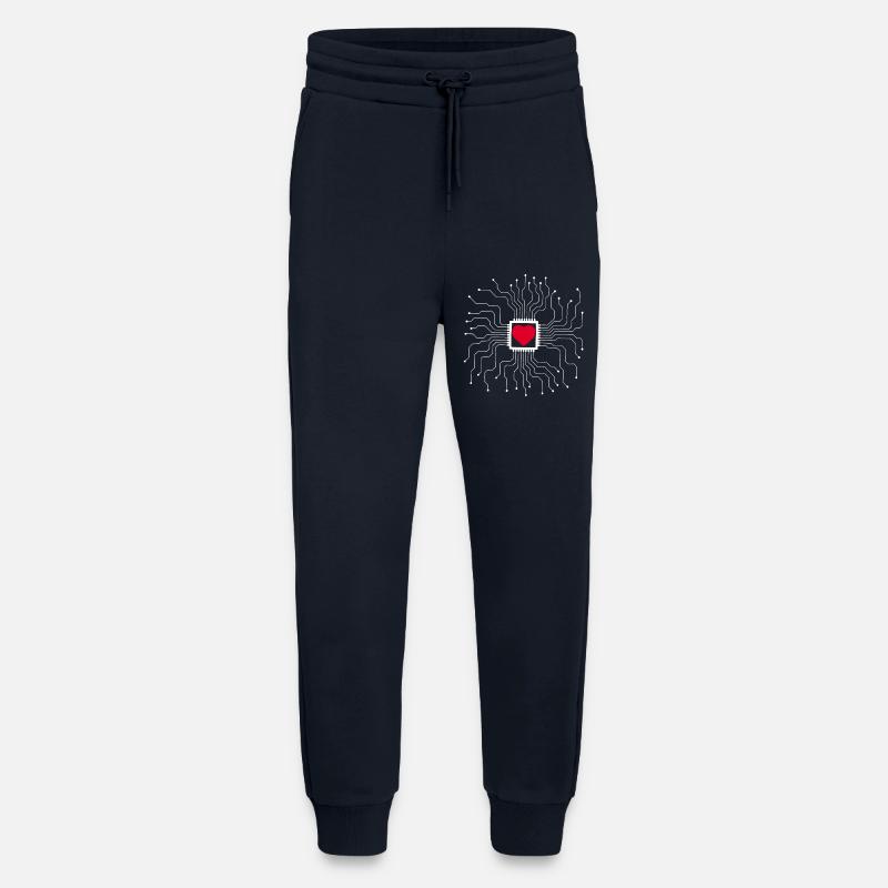 The heart is a machine - Jogging Pants - made by SPREAD  - DARK NAVY