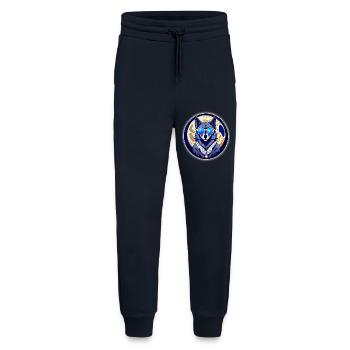 Wolf auf dem Mond - Jogginghose - made by SPREAD - DARK NAVY - Vorne