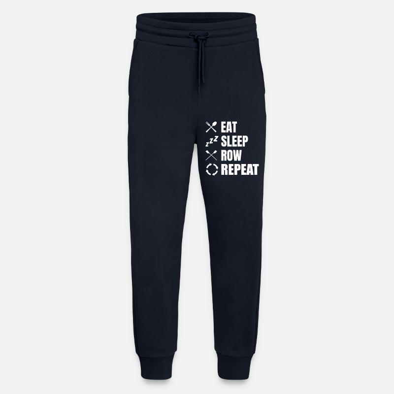 Eat Sleep Row Repeat - Jogginghose - made by SPREAD - DARK NAVY
