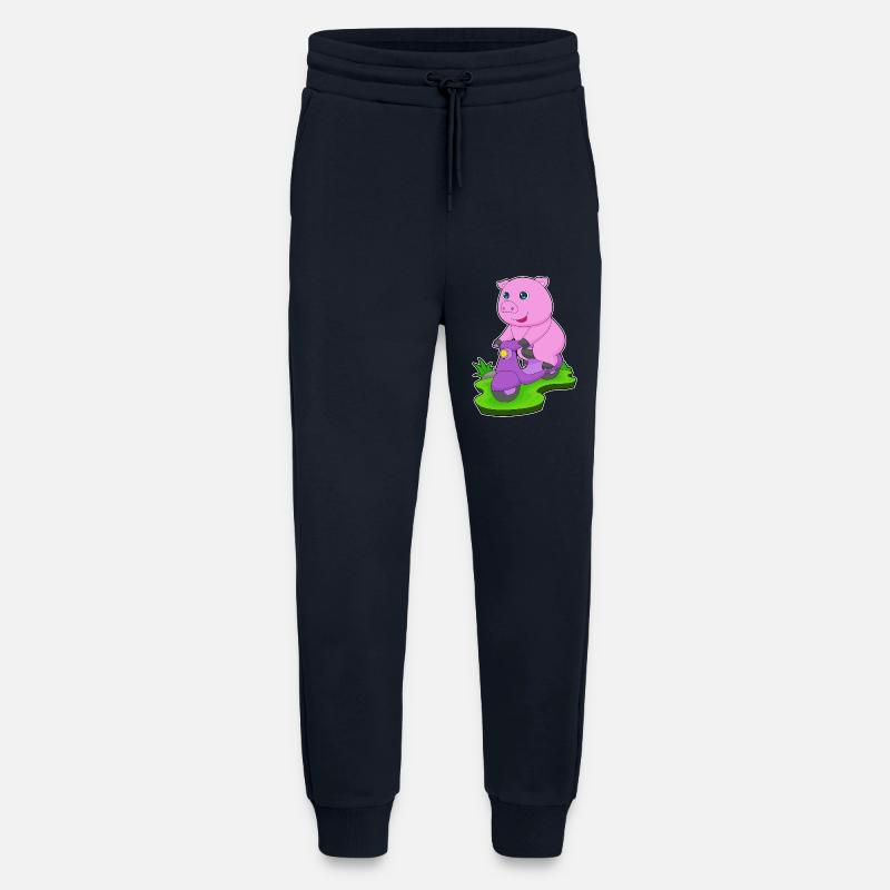 Schwein Motorroller - Jogginghose - made by SPREAD - DARK NAVY