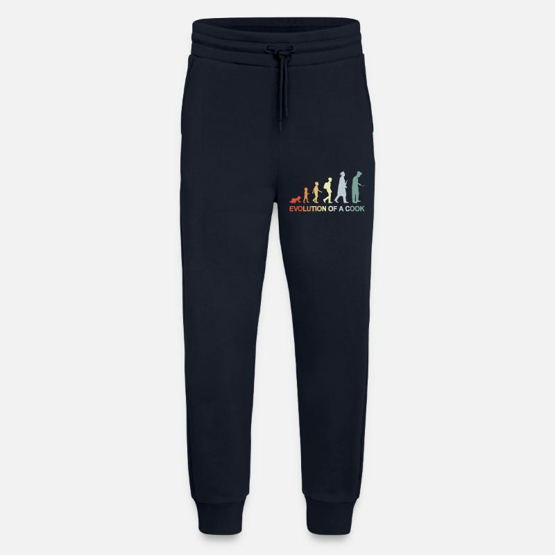 Evolution d’un cuisinier - Pantalon de jogging bio décontracté fabriqué en UE - DARK NAVY