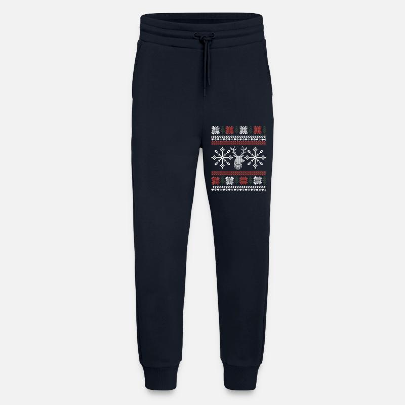 Retro Weihnachtsmuster - Jogginghose - made by SPREAD - DARK NAVY