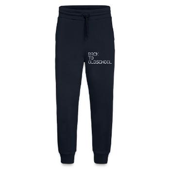 Vieille école - Pantalon de jogging bio décontracté fabriqué en UE - DARK NAVY - Devant