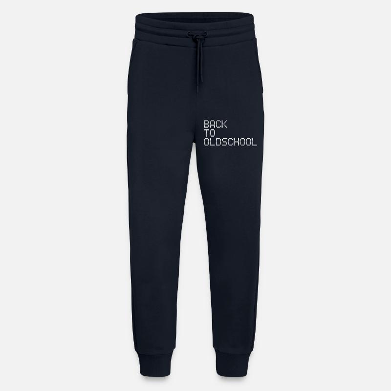 Vieille école - Pantalon de jogging bio décontracté fabriqué en UE - DARK NAVY