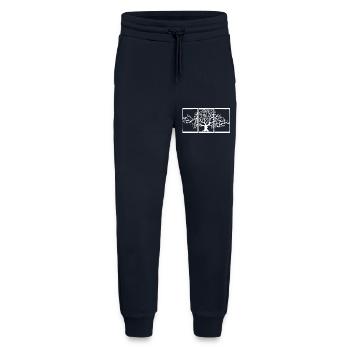 Nature View (White) - Jogging Pants - made by SPREAD  - DARK NAVY - Front