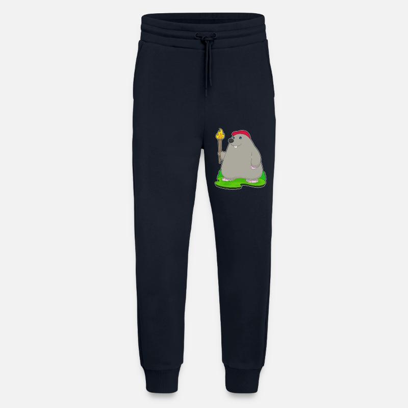 Maulwurf Fackel - Jogginghose - made by SPREAD - DARK NAVY