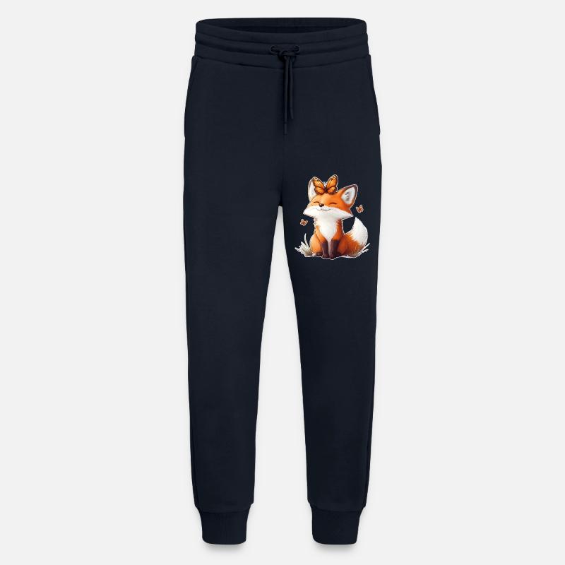 Fuchs und Schmetterling - Jogginghose - made by SPREAD - DARK NAVY