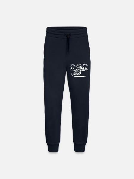 Motorrad Waldsilhouette - Jogginghose - made by SPREAD - DARK NAVY