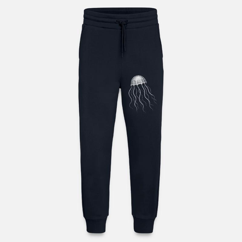 Méduse - Pantalon de jogging bio décontracté fabriqué en UE - DARK NAVY