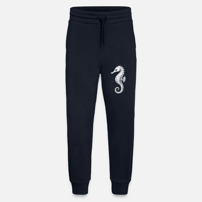 Hippocampe - Pantalon de jogging bio décontracté fabriqué en UE - DARK NAVY