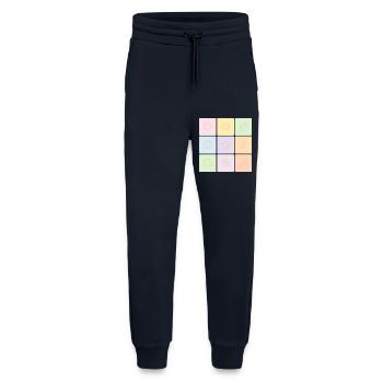 Ambiance Bento Pastel - Pantalon de jogging bio décontracté fabriqué en UE - DARK NAVY - Devant