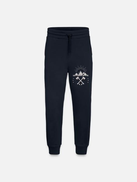 Rugged Mountain Sunrise Axe Emblem - Jogging Pants - made by SPREAD - DARK NAVY