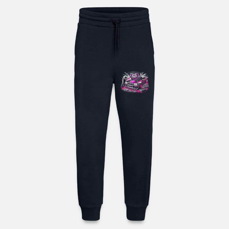 Neon Monster Car Graffiti Design - Jogging Pants - made by SPREAD  - DARK NAVY