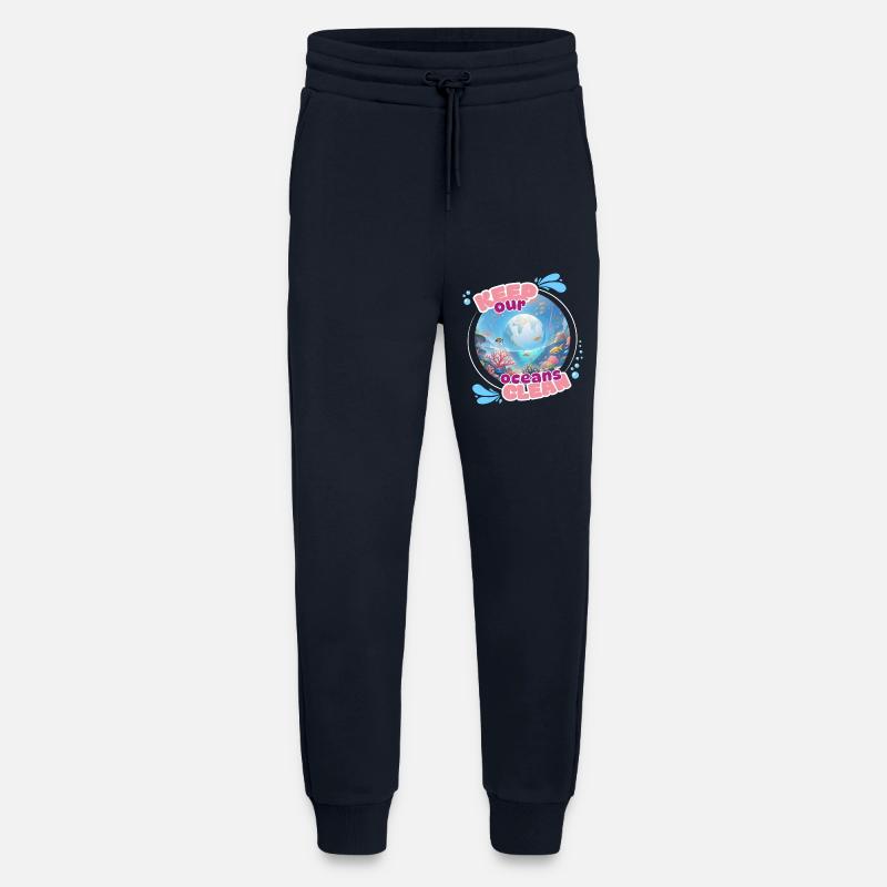 Halten Sie den Ozean sauber - Jogginghose - made by SPREAD - DARK NAVY