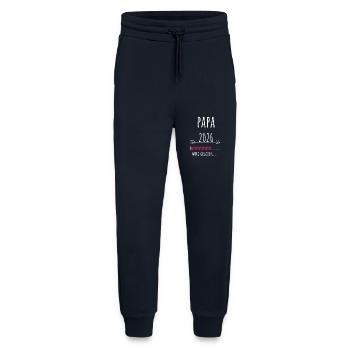 Werdender Papa 2026 Geschenk Schwangerschaft - Jogginghose - made by SPREAD - DARK NAVY - Vorne