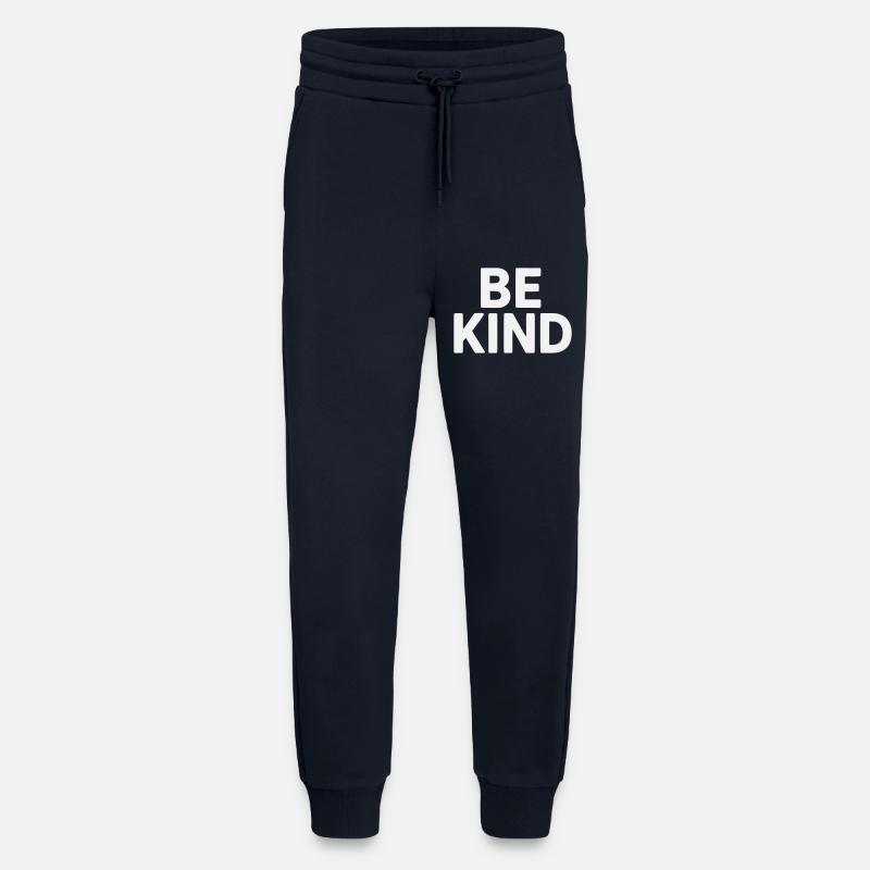Be kind slogan plain - Jogging Pants - made by SPREAD  - DARK NAVY