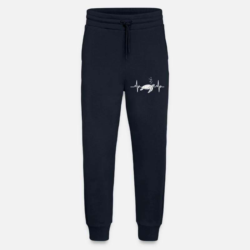 Underwater Ocean Turtle Design - Jogging Pants - made by SPREAD  - DARK NAVY