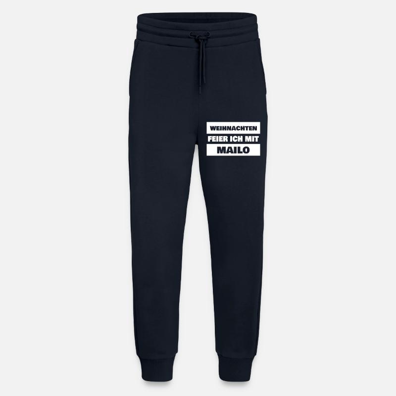 First name Mailo - Jogging Pants - made by SPREAD  - DARK NAVY