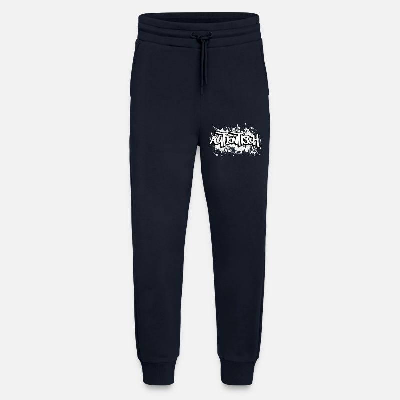 Authentic Graffiti Font Design - Jogging Pants - made by SPREAD  - DARK NAVY