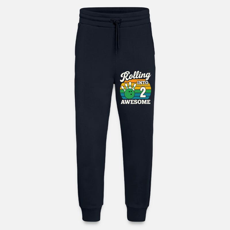 Rolling Into 2 mit Bowlingkugel - Jogginghose - made by SPREAD - DARK NAVY