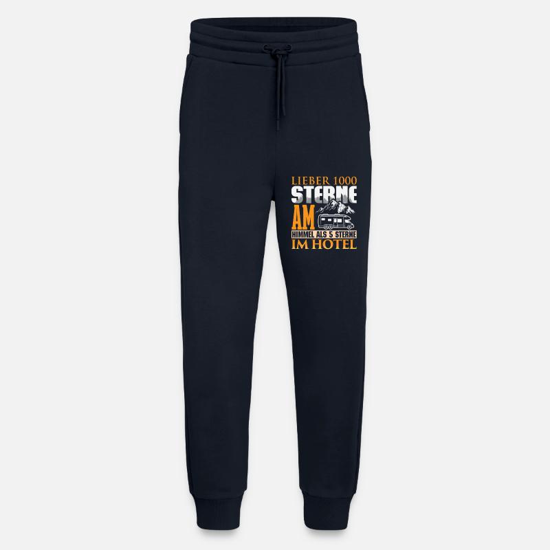 Camper Camping Wohnwagen Spruch - Jogginghose - made by SPREAD - DARK NAVY