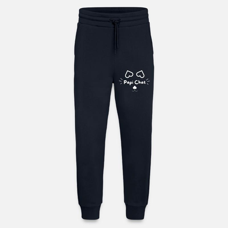 Papi Chat - Pantalon de jogging bio décontracté fabriqué en UE - DARK NAVY