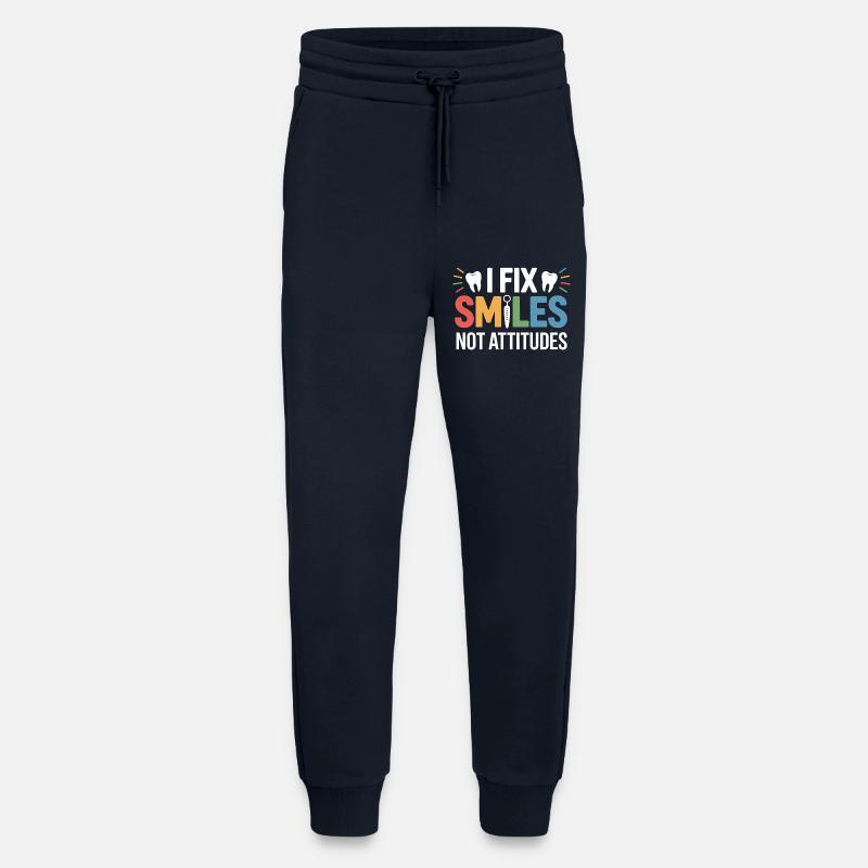 Conception artisanale du pont dentaire - Pantalon de jogging bio décontracté fabriqué en UE - DARK NAVY