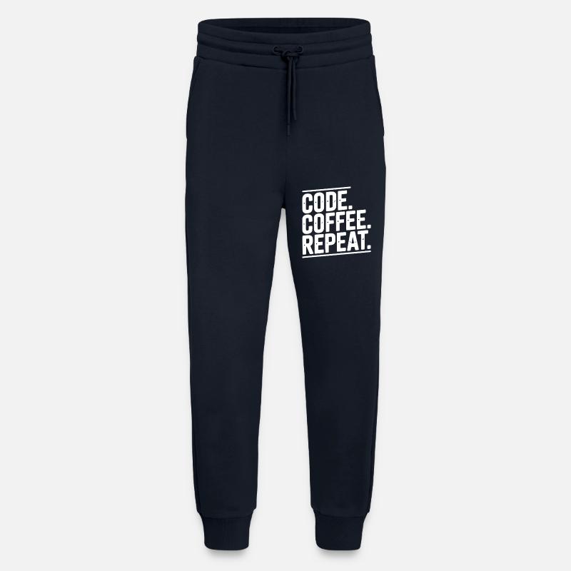 Code Coffee Repeat - Jogging Pants - made by SPREAD  - DARK NAVY
