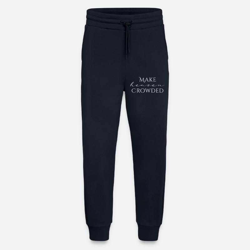 Make Heaven Crowded Faith Design - Jogging Pants - made by SPREAD  - DARK NAVY