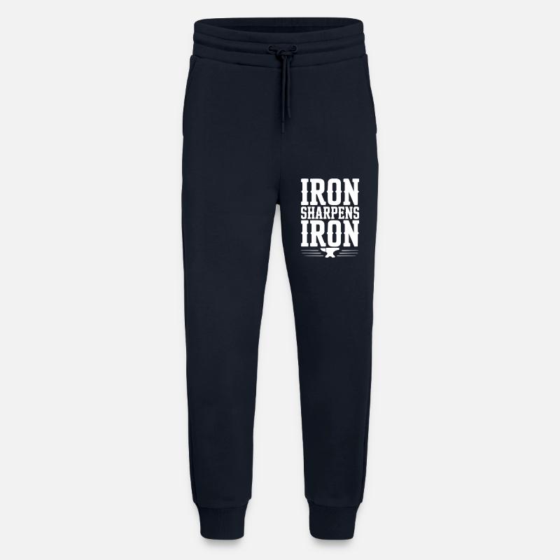 Iron Sharpens Iron - Jogging Pants - made by SPREAD  - DARK NAVY