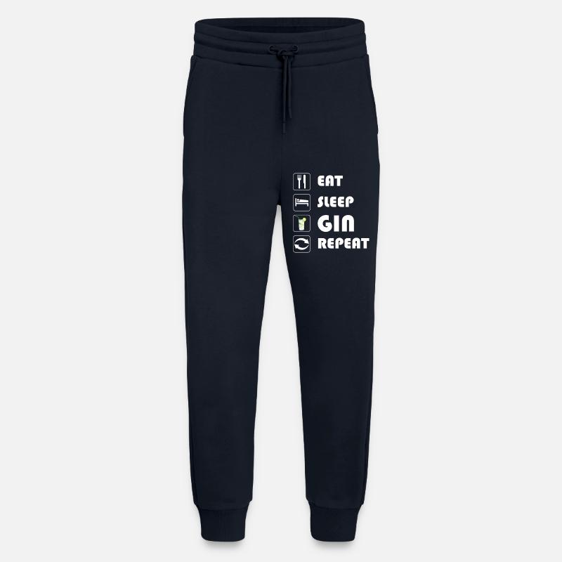 Gin Statement EAT SLEEP GIN REPEAT - Jogginghose - made by SPREAD - DARK NAVY