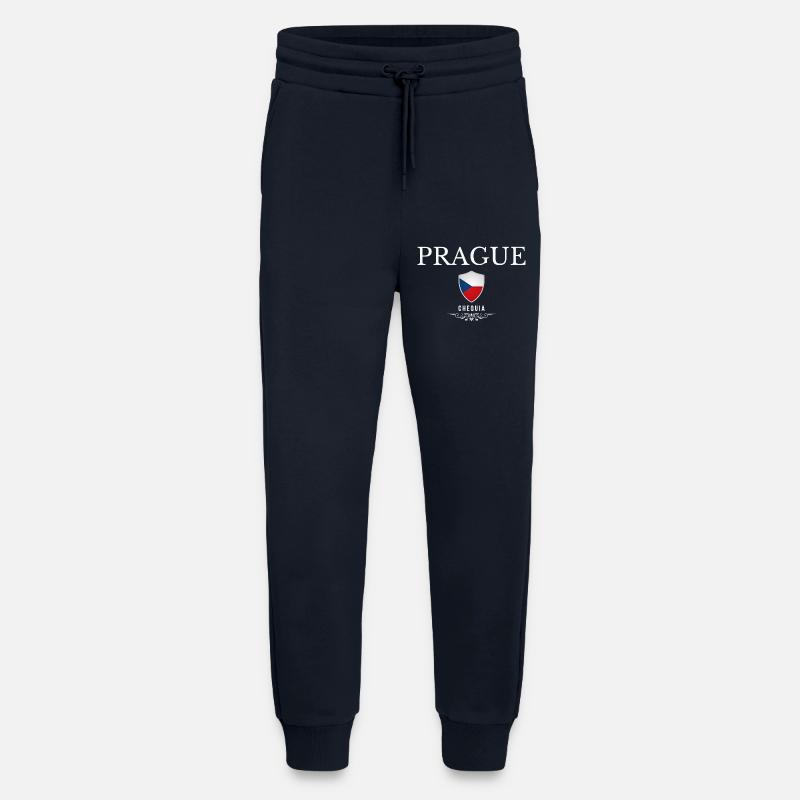 Prague Czech Republic, souvenir Prague - Jogging Pants - made by SPREAD  - DARK NAVY