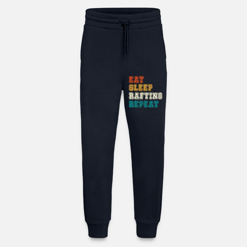 Manger dormir Rafting Répéter - Pantalon de jogging bio décontracté fabriqué en UE - DARK NAVY