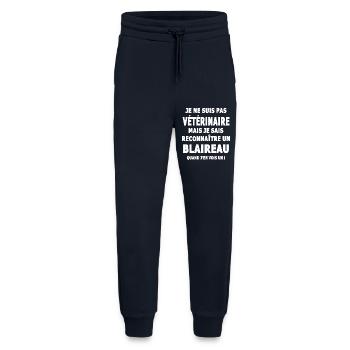 Erkennt einen Dachshumor sarcsme - Jogginghose - made by SPREAD - DARK NAVY - Vorne