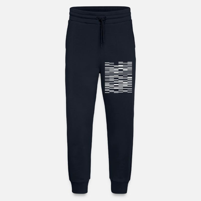 Abstraktes geometrisches Liniendesign - Jogginghose - made by SPREAD - DARK NAVY