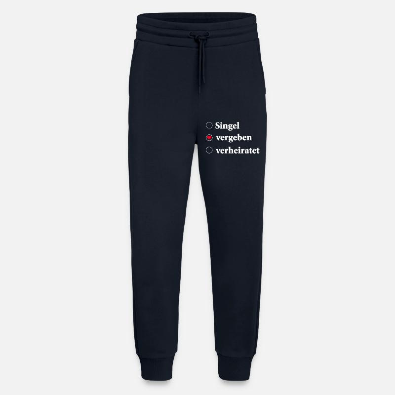 Relationship Status Selection Single - Taken - Jogging Pants - made by SPREAD - DARK NAVY