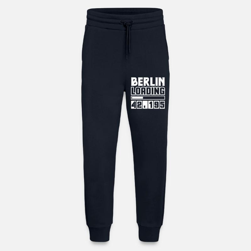 Berlin Loading 42,195 - Jogging Pants - made by SPREAD  - DARK NAVY