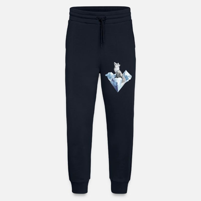 Arctic Fox Fox Winter Motif - Jogging Pants - made by SPREAD  - DARK NAVY