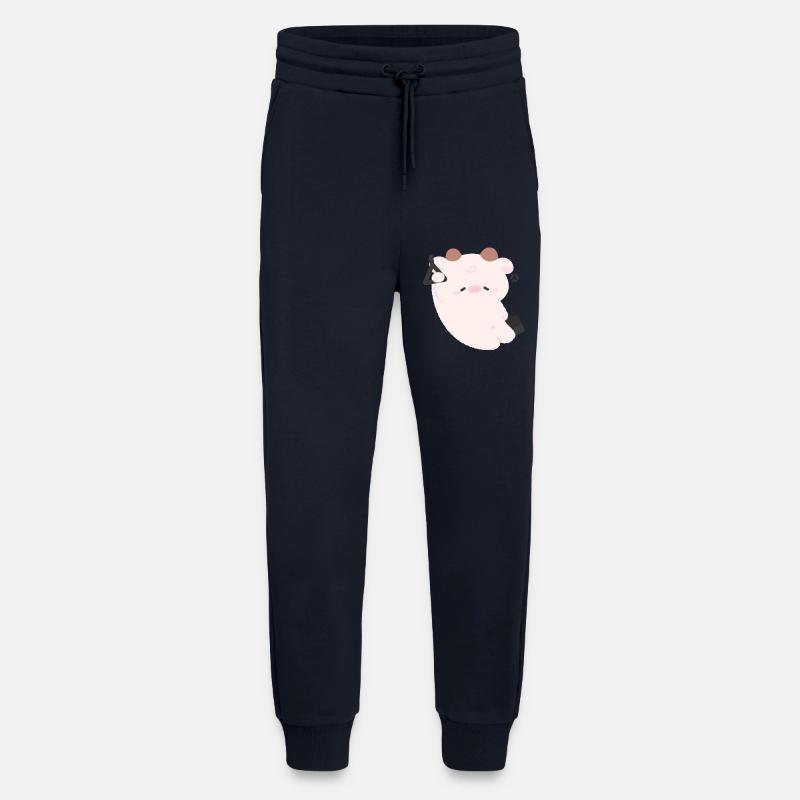 Müde Kühe pendeln - Jogginghose - made by SPREAD - DARK NAVY