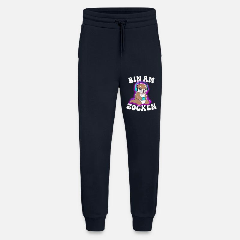 Bin am Zocken Otter  - Jogginghose - made by SPREAD - DARK NAVY
