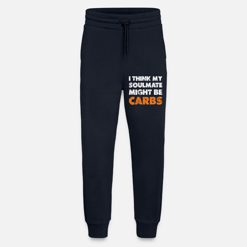 Les glucides comme âmes sœurs - Pantalon de jogging bio décontracté fabriqué en UE - DARK NAVY