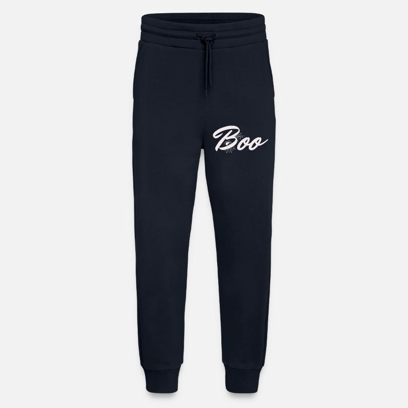 Boo Halloween Spider Web Lettering - Jogging Pants - made by SPREAD  - DARK NAVY