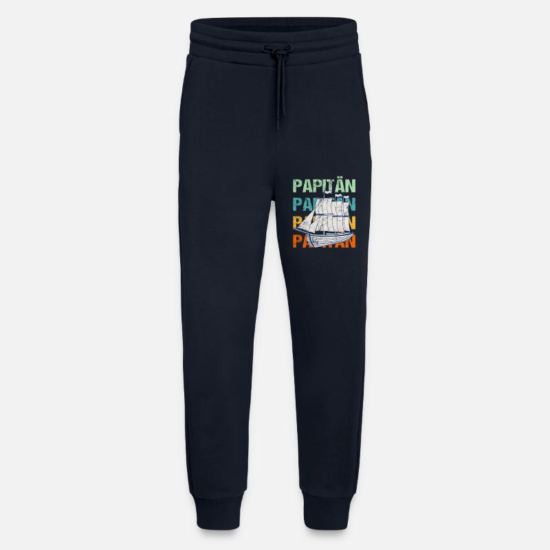 PAPITÄN Segelschiff  / Vater, Papi - Jogginghose - made by SPREAD - DARK NAVY