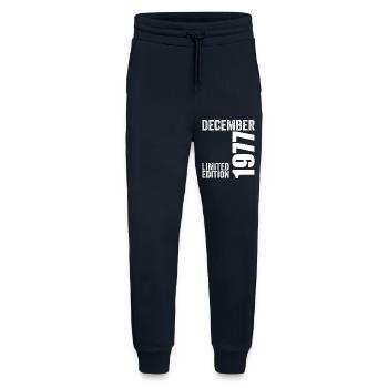 Retro Birthday Gift - December 1977 - Jogging Pants - made by SPREAD  - DARK NAVY - Front